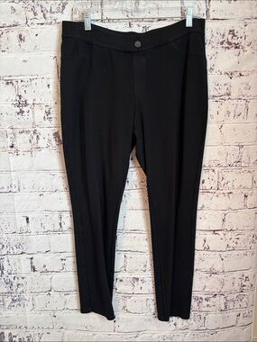 Indigo Black Pull-On Waistband Pants